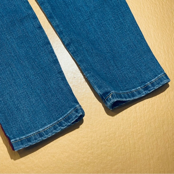 Velvet Heart Premium Denim Racing Striped Sadie Mid Rise Super Skinny Jeans 26 - Picture 6 of 6